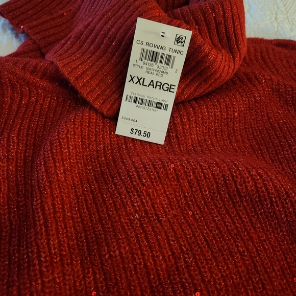 NWT INC Concepts Women's Cold-Shoulder Turtleneck Sweater - Picture 4 of 4